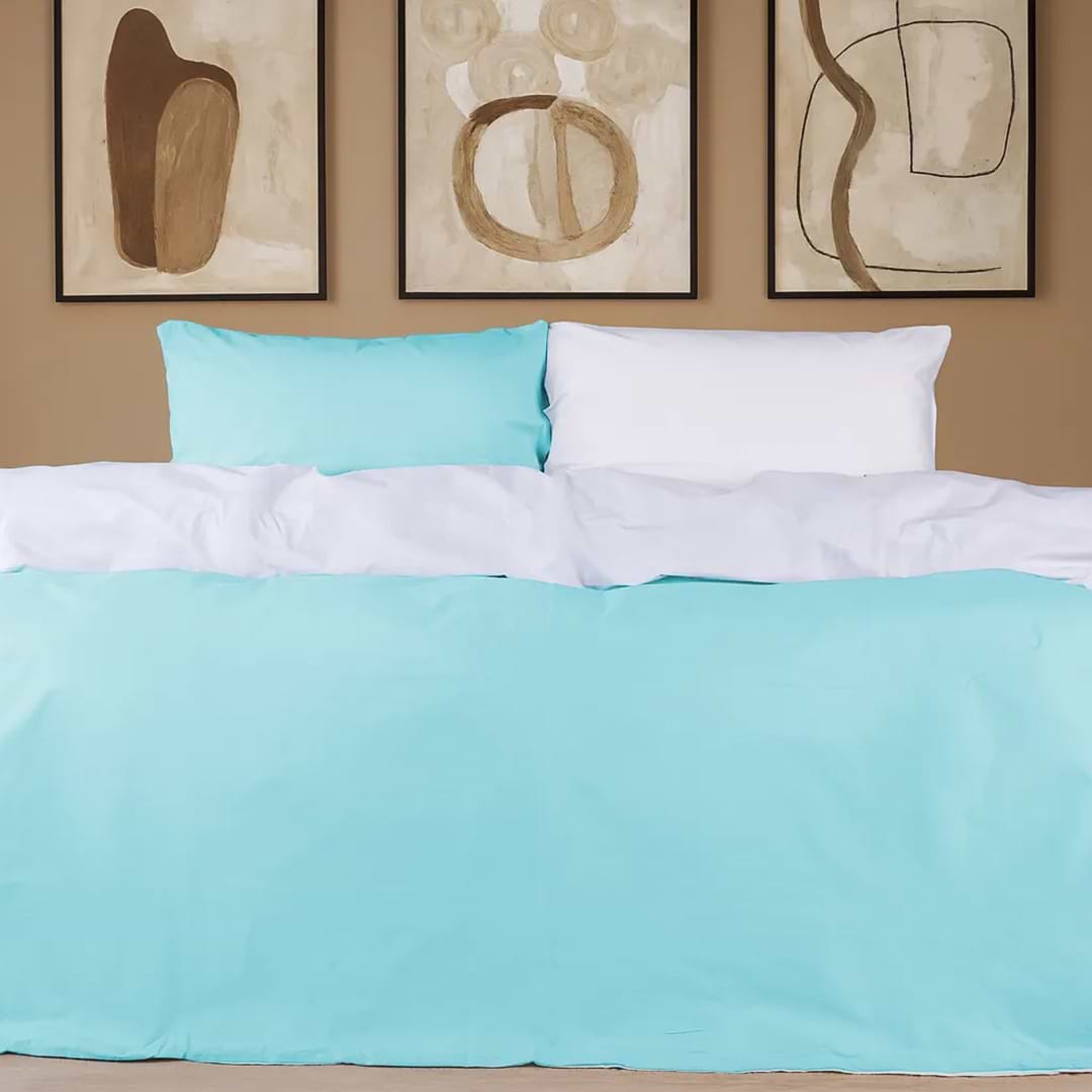 Комплект постільної білизни MirSon White-Mint 160х220 (2200001478343)